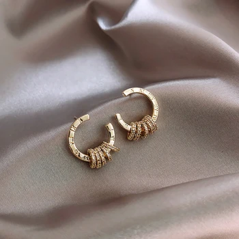 2020 nove klasične rimske digitalni okrugle naušnice s običnom iglom južnokorejski ženski nakit temperament stranke naušnice