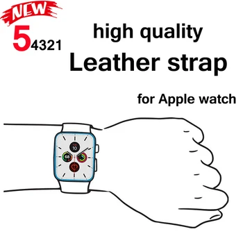 Kvalitetan Kožni remen za Apple watch band 6 SE 5 4 44 mm 40 mm correa iwatch 4 3 42 mm 38 mm narukvica Apple watch pribor