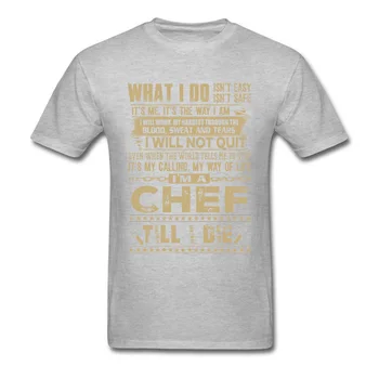 IM a CHEF T-shirt muška t-shirt Vintage Letter Print Tshirt godišnje crnu odjeću pamučne majice i tees zabavna design vanjska odjeća