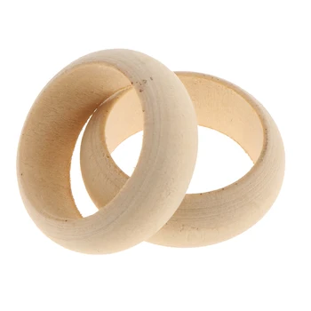 10шт veliko drveni prsten drvene obrtni prstenovi ručni rad prst prsten
