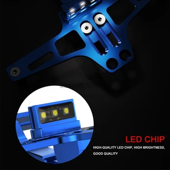 LED CNC aluminijski motor registarske pločice držač registarske pločice Poklopac za Honda Forza 125 Cb 1300 Honda Cb750 200 Ns Kawasaki