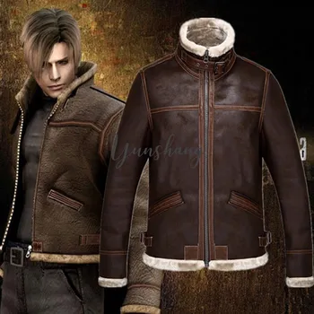 Biokemijski kriza 4 Lava jakna cosplay kožna jakna igra jesen i zima muška moda trend odjeću kaput