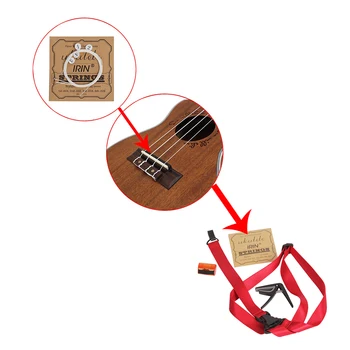 Ukulele pribor skup s gitarom metronom prst pijesak čekić Ukelee Capo ukulele žice naramenica