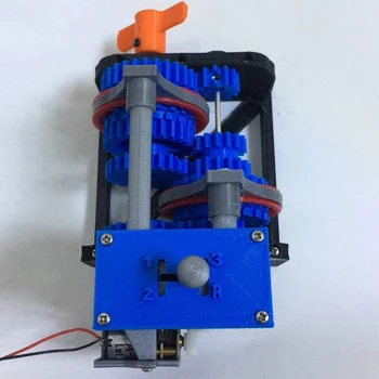 3D tiskani unazad четырехскоростной pogonskih simulacijski model DIY šipku igračka-motor verzija krak verzija