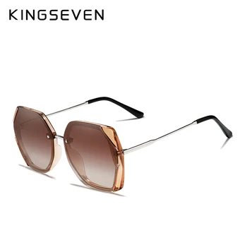 KINGSEVEN 2020 ženske naočale luksuzni brand sunčane naočale gradijent ispunjava polarizirane leće okrugle sunčane naočale leptir Oculos Feminino