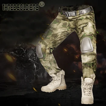 Tri vojnika utdoors kamuflaža Gen2 taktičke hlače teretni sa наколенниками vojne vježbe, vojne hlače sportske lovačke hlače