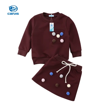 CANIS 2019 New Baby Odjeca Sets Kids Girls Sport Suit runo jakna za proljeće, jesen odjeća Dječji casual kit (1-5T)