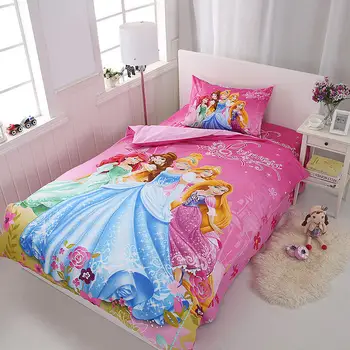 Ljubičasta Sofia Princess 3D posteljina komplet za djevojčice spavaća soba dekor Blizanac deka deka komplet krevet za jednu osobu krevetu dječji djeca doma posteljina