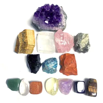 15 kom./compl. prirodni san Ametist quartz crystal klaster uzorak ozdravljenja Crystal kamenje nakit Svemir joga čakra Solarni D3
