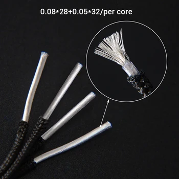 NICEHCK C4-1 kabel 6N монокристаллическая bakar UPOCC посеребренная 3.5/2.5/4.4 mm MMCX/2Pin/QDC/NX7 za KXXS Kanas TFZ F3 TANCHJIM