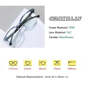 CRIXALIS ogroman plavo svjetlo blokiranje naočale Muški Ženski moda optika okvir anti očiju napon računala naočale unisex UV400