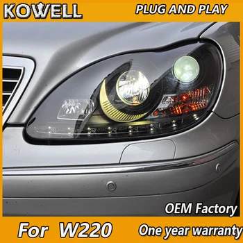 KOWELL Car Styling for Benz S-Klasa W220 S280 S320 S500 S600 S350 1999-2005 godinama svjetla idealni za 2002-2005 godina HID/xenon model
