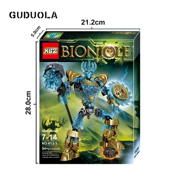 Гудуола Бионикл 94 kom. Ekimu Msdk Maker brojke 613-1 Building Block igračke za kompatibilnost Бионикл najbolji poklon za dječaka