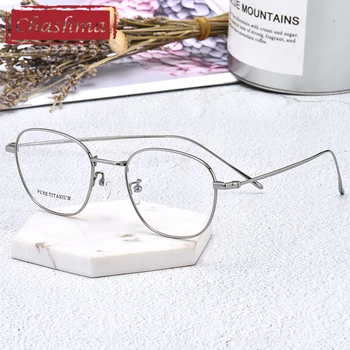 Chashma najkvalitetnijih dioptrijskih naočala kadar muškarci čisti titan lagani bodovi zlato moda naočale za žene