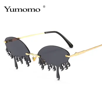 Nova moda rimless sunčane naočale Žene stare jedinstvene suze oblik steampunk sunčane naočale ženski Gafas nijanse UV400 Oculos Feminino