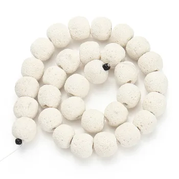 10-16 mm prirodni cijele mat bijela лавовый kamen je kamen, perle za izradu nakita perle, narukvice 15