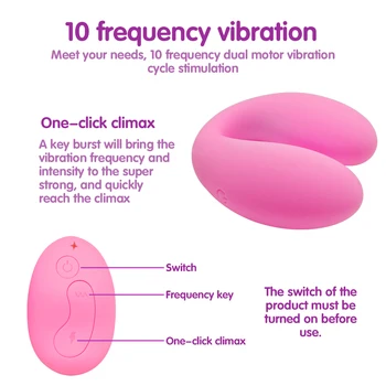 10 brzina U tip vibratori za žene USB-punjive G Spot parovi vibrator klitoris maser seks igračke žene Seks Ljubav proizvoda