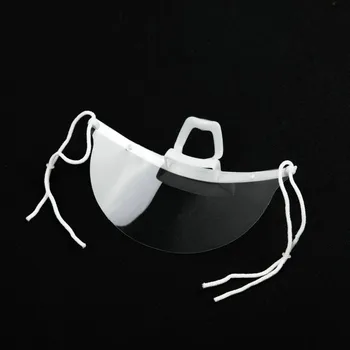 10 kom. prozirna maska ugostitelji jelovnik za poseban program prehrambena higijena plastične kuhinja osmijeh restoran anti-magla sprej slina kuhar maske