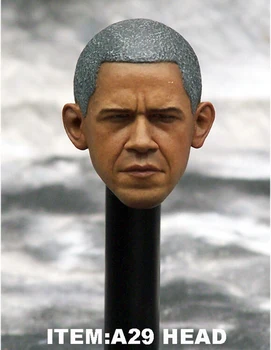 1/6 skala A29 glava dovede predsjednik barack Obama muške glave urezana model za 12