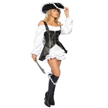 Nove seksi Pirati s Kariba odijela,ženski pirate cosplay dugi kožni kaput za žene maskiranje Halloween kostim skup