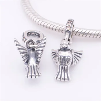Nove ptice privjesak pravi 925 Silve perle Šarm životinja nakit pogodan za brand stil šarm narukvice i ogrlice