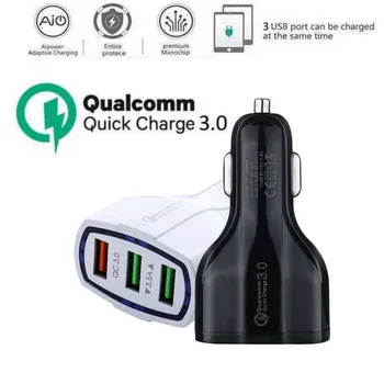 3 USB porta Car-Charger Quick Charge 3.0 Car Charger za Iphone, Samsung, Huawei 3.5 A Universal QC 3.0 Fast Cars Charger Charging