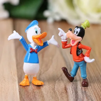 Disney anime figure Mickey Minnie Mouse, Donald Duck igračke PVC lik djevojke dar za djecu 6 kom. 5.5 cm