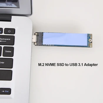 10 Gbit s PCIe Based M Key Hard Drive Converter Reader NVMe to USB Adapter M. 2 M Key SSD to USB 3.1 Gen 2 Type A Card Dropship