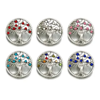 Prodaja na veliko drvo metal gorski kristal Ugriz gumb w187 Diy nakit je savršeni 18 mm Ugriz gumb ogrlice/narukvice za žene zaključke