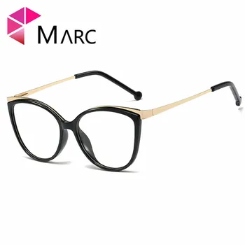 Vozačke naočale za muškarce trend proizvodi 2021 Mačka oko prozirne leće Trendy ženske naočale crvene crno bijeli okvir