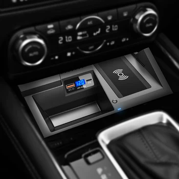 Za Mazda CX5 CX-5 2017 2018 2019 2020 15 W automobil QI bežično punjenje telefon punjač za Punjenje držač mobilnog telefona pribor