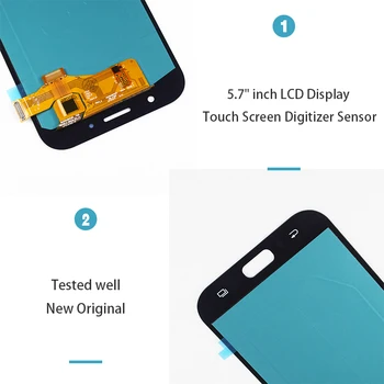 Novi 5,7-inčni OLED/TFT za SAMSUNG GALAXY A7 2017 prikaz A7 2017 A720 A720F SM-A720F LCD zaslon osjetljiv na dodir digitalizator