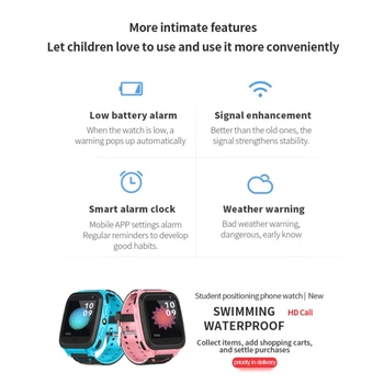DS38 Children Smart Watch LBS Smart Location Tracking Support Bluebooth Camera Alarm Clock SOS GSM-dvostrani poziv