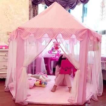 Roza Princeza dječje šator prijenosni dječaci maleni dom za djevojčice unutarnji Vanjski vrt sklopivi igre šator вигвам šator za djecu