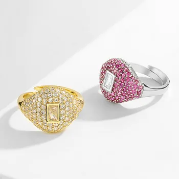 LISM preporučuje nove kvalitetne bakrene umetnut Цирконы ženski luksuzni modni nakit prstenje