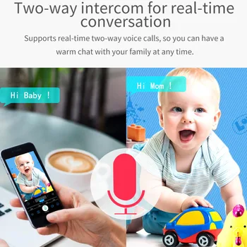 INQMEGA 1080P Wireless Baby Monitor Camera IP Wifi Security Surveillance System Baby Monitor Night Vision Cloud International v