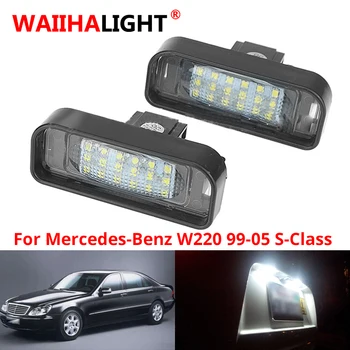 2 kom. auto led svjetla registarske pločice za Mercedes W220 S Class 1999-2005 Benz pribor LED žarulje registarske pločice Kit 12