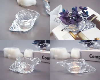 DIY Conch Shell Bindemittel Mold эпоксидное ogledalo 3D Conch Šminka Egg Storage Shell morska Silikonska forma za izradu nakita DIY