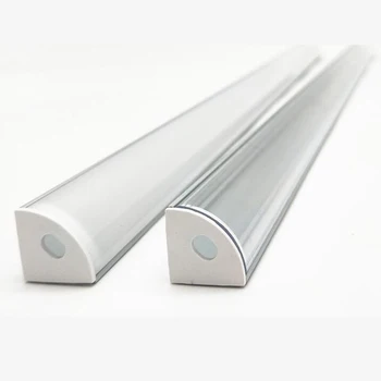 12 mm aluminijski profil 45 stupnjeva kut aluminijski profil za 5050 3528 5630 led trake mliječno bijeli/prozirni poklopac širina kanala