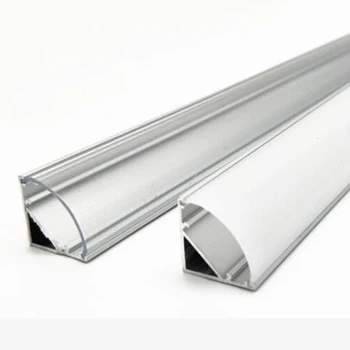 12 mm aluminijski profil 45 stupnjeva kut aluminijski profil za 5050 3528 5630 led trake mliječno bijeli/prozirni poklopac širina kanala