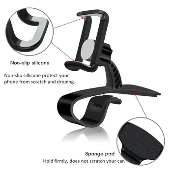 Kontrolna ploča auto držač telefona HPD Style Mount Holder 360-градусное rotacija podesiva za mobilni isječak, pogodan za iPhone/Xiaomi