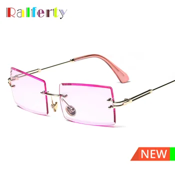Ralferty ženske sunčane naočale Moda 2020 luksuznih ukrasne sunčane naočale rimless za žene pink okulary przeciwsloneczne damskie