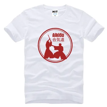 Kreativni aikido gospodo muškarci majica t-shirt 2018 kratkih rukava O vrat pamučna t-shirt Tee Camisetas Masculina