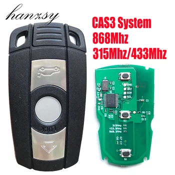 3 gumb daljinskog ključa za BMW E89 E92 E93 E88 E91 E90 E82 X5 Z4 1 3 5 7 serije Smart Key CAS3 System 315 mhz/433 Mhz/868 Mhz