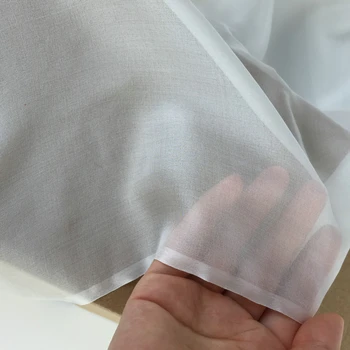 Svila svila, šifon tkanina bijela koristiti svilenu haljinu svileni šal vjenčanicu od 6 do 12 momme