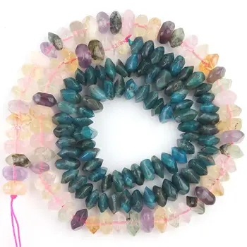 Prirodni dijamant Gem šarene кварцы Crystal blue Апатит nepravilnog slobodan razuporne perle za izradu nakita DIY Perles narukvica