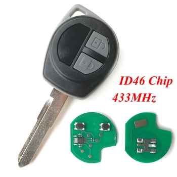 2 gumba 433 Mhz auto-ključ za SUZUKI TS004 /SWIFT SX4 ALTO VITARA ŽELJA JIMNY Splash s čipom ID46 Remote Key shell Case Cover