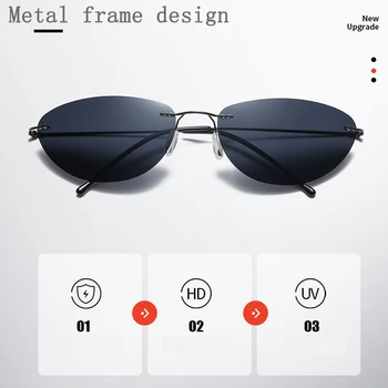 Matrix Neo Stil Polarizirane Sunčane Naočale Ultralight Rimless Muškarci Vožnje Brand Dizajn Sunčane Naočale Oculos De Sol
