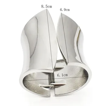 Moda pljuska narukvica za muškarce i žene kvaliteta 316L nehrđajućeg čelika punk izjava vanjski narukvica nakit