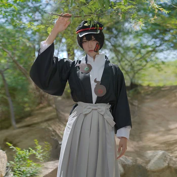 Wc je povezan Hanako kuna Yuge Цукаса cosplay odijelo komplet kimono uniforma Muškarci Žene Джибаку Шунен Halloween
